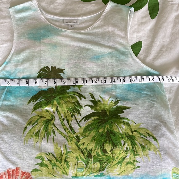 J.Jill beach vibes linen tank top - Picture 6 of 10